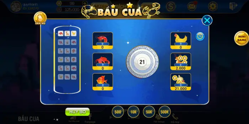 Bắt đầu chơi game Bầu Cua tôm cá Bet88 đổi thưởng